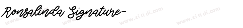 Ronsalinda Signature字体转换